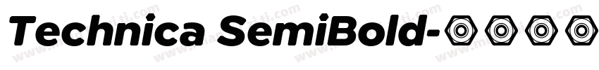 Technica SemiBold字体转换
